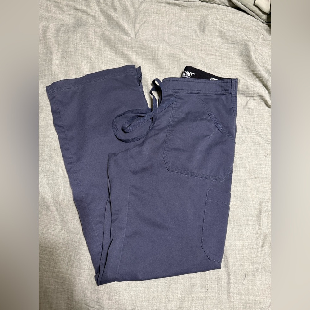 Grey's Anatomy by Barco XS steel grey flare scrub pants